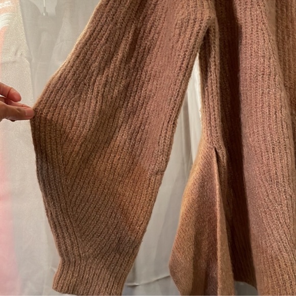 EUC Brochu Walker Amber Clay Hansen Belted Wool Blend Dolman Sleeves Cardigan - Picture 6 of 8